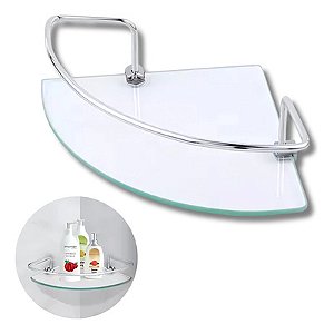 Porta Shampoo Canto 20X20 Vd C/ Haste Alpha Hidrometais
