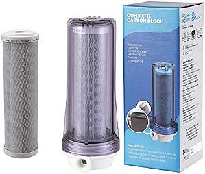 Filtro Agua Ponto Uso Pou 230 Branco 25Cm