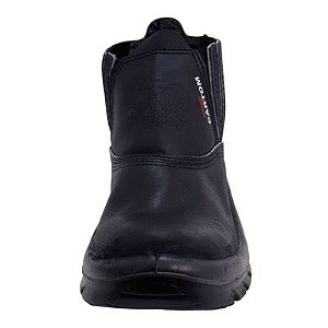 Botina Couro Elast Bidens Bico Plastico 35 Cartom