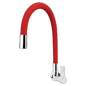 Torneira Coz Parede C70 Gourmet Vermelha 3158670 Dama