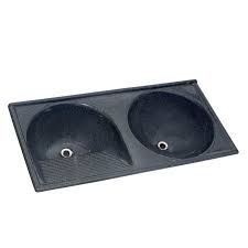 Tanque Duplo Fibra 120X60 Cinza Nobre/Pa Tm120Rpa Decoralita