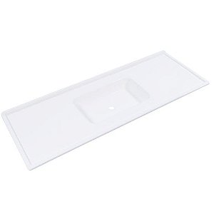 Pia Marmore Sintetico 120X54 Branco P124Br Decoralita