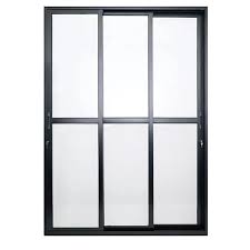 Porta Balcao 3F 210X150 Preta Esquadrisol