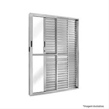 Porta Balcao 3F 210X120 Natural Esquadrisol