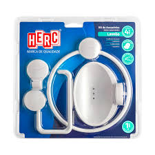 Kit Acessorios 4Pcs Branco Lavello Herc