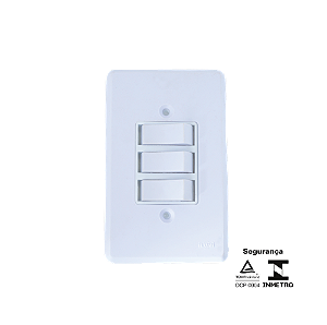 Interruptor Triplo 6A 250V Pratika 1919 Ilumi