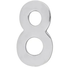 Algarismo 8 Residencial 22CM Polido AC8CAIXAP