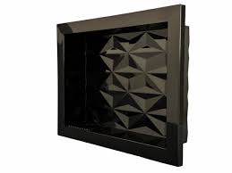 Nicho Imperial 60X40 Preto C/ Fundo 3D Massa Forte