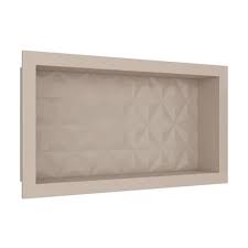 Nicho Imperial 60X40 Bege C/ Fundo 3D Massa Forte