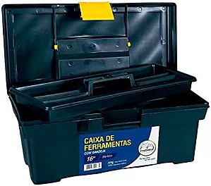 Caixa Ferramenta 16" Preta 013601008 Metasul