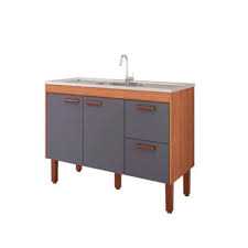 Balcao Slim 1,14 Freijo/Titanio 22535.57 Mgm