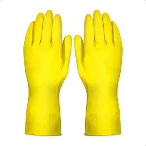 Luva Multiuso Latex N10 Liso CA34143 Amarela 600.30894 Plast