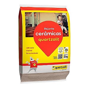 Rejunte Ceramica Palha 5Kg Quartzolit