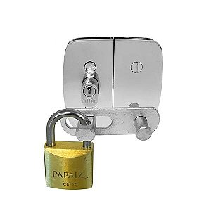 Porta Cadeado 2 1/2 Cromado Tudo Encartelados