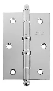 Dobradica 3X2 1/2 C/Anel Cromada 625704 Uniao Mundial