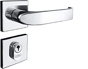 Fechadura Cristal Ext Crom Ros Quad 040E0425 Uniao Mundial