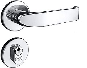 Fechadura Rubi Ext Crom Ros Red 040E0402 Uniao Mundial