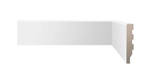 Rodape/Guarniçao 10X240 Classico Br Liso Poliestireno Bianco
