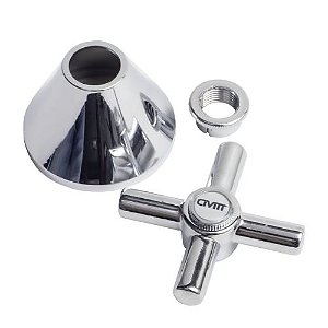 Acabamento Metal P/ Registro C31 1/2 E 3/4 Universal 5043 Civitt