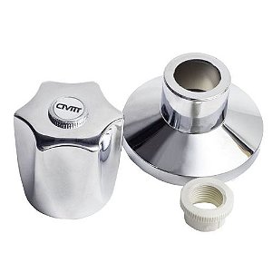 Acabamento Metal P/ Registro C50 1/2 E 3/4 Universal 5048 Civitt