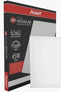 PAINEL LED EMB QUAD 45W 6500K 62X62 BIV 147241373 AVANT