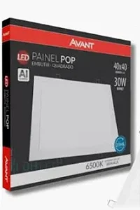 PAINEL LED SOB QUAD 30W 6500K 40CM BIV 768321373 AVAN