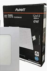 PAINEL LED EMB 6W 6500K 12CM BIV 856021377 AVANT