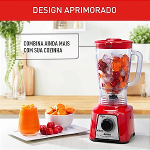 Liquidificador Power Mix 2L 700W 127V Vermelho LQ18