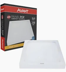 Painel LED Sob Quad 24W 3000K 29CM Biv 768130573 Avan
