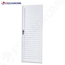 PORTA VENEZIANA DIR 210X90 BRANCA ESQUADRIFACIL