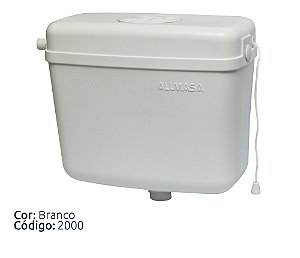 Caixa de Descarga Sobrepor Plástica 9L Branca Alumasa