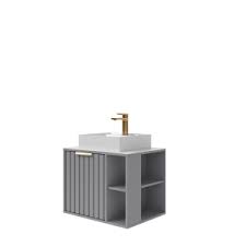 Armário Gabinete para Banheiro Noruega 61,3cm Platina MGM - 31607