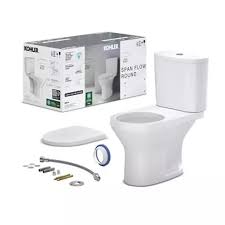 Combo Bacia C/CAIXA Acoplada Span Flow Round BR Kit 4 Peças Koh