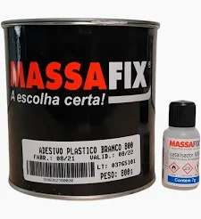 Massa Plastica Branco 800G Massafix