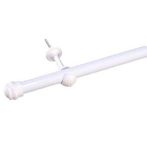 Varao Cortina 2M Branco KIT372 Alurem