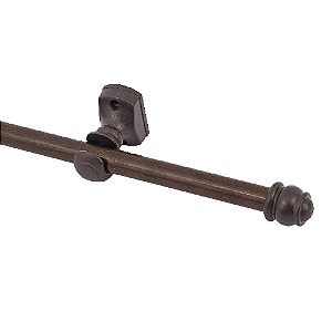 Varao Cortina 1,5M Imbuia KIT6294 Alurem