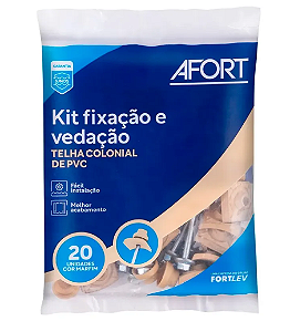 Kit Vedacao Paraf Fix Plan Marfim PCT C/20 Afort