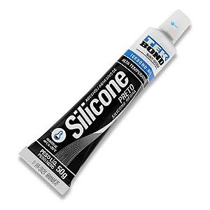Silicone Acetico Preto 50G 69957321915 Tekbond