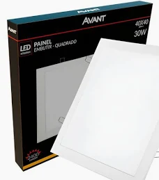 Painel LED Emb Quad 30W 3000K 40CM Biv 858300578 Avant