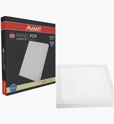 Painel LED Sob Quad 30W 4000K 40CM Biv 768310872 Avant