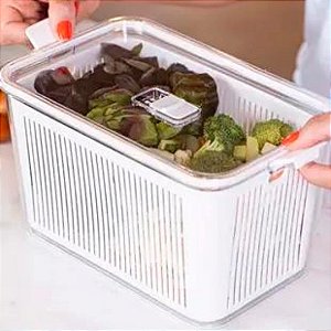 Pote Hermético - Conservação de Alimentos - Drenagem