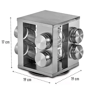 Porta Condimento Giratório 8 pçs