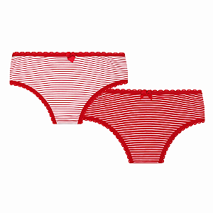 Kit C/2 Calcinhas Infantil Sortidas Lobinha Lupo 208-088