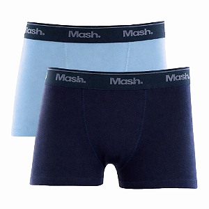 Kit C/2 Cuecas Boxer Infantil Em Algodão Mash 110.07