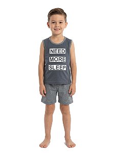 Pijama Infantil Em Malha Need More Sleep