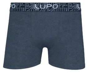 Cueca Boxer Em Algodão com Elastano Preta Lupo REF: 00784-005