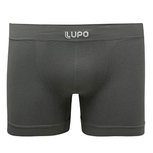 Cueca Boxer Lisa Em Microfibra Cinza Lupo REF 00436-001