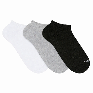 Kit C/3 Pares Meias Esportivas Invisível Unissex Mescla Mash OMO.02