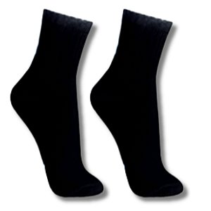 Kits De Pares Meia Longa Preta