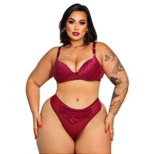 Conjunto Plus Size Fio Com Bojo Poliamida